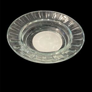 Vintage Hotel No Smoking Advertisement Ashtray Clear Glass Novelty Unused